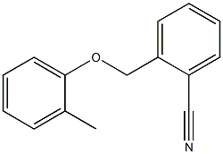 2-(2-methylphenoxymethyl)benzonitrile 结构式