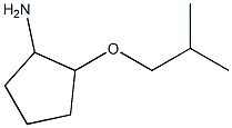 2-(2-methylpropoxy)cyclopentan-1-amine 结构式