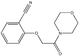 2-(2-morpholin-4-yl-2-oxoethoxy)benzonitrile 结构式