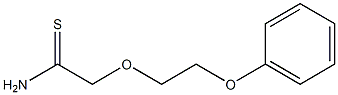 2-(2-phenoxyethoxy)ethanethioamide 结构式