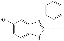 2-(2-phenylpropan-2-yl)-1H-1,3-benzodiazol-5-amine 结构式