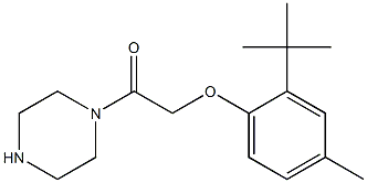 2-(2-tert-butyl-4-methylphenoxy)-1-(piperazin-1-yl)ethan-1-one 结构式