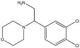 2-(3,4-dichlorophenyl)-2-morpholin-4-ylethanamine 结构式