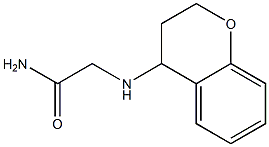 2-(3,4-dihydro-2H-1-benzopyran-4-ylamino)acetamide 结构式