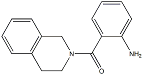 2-(3,4-dihydroisoquinolin-2(1H)-ylcarbonyl)aniline 结构式