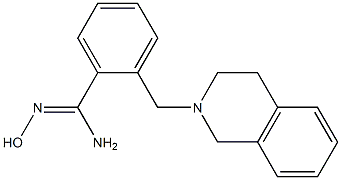 2-(3,4-dihydroisoquinolin-2(1H)-ylmethyl)-N'-hydroxybenzenecarboximidamide 结构式
