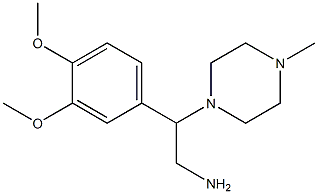 2-(3,4-dimethoxyphenyl)-2-(4-methylpiperazin-1-yl)ethanamine 结构式