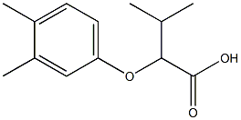 2-(3,4-dimethylphenoxy)-3-methylbutanoic acid 结构式