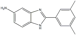 2-(3,5-dimethylphenyl)-1H-1,3-benzodiazol-5-amine 结构式