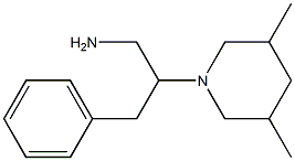 2-(3,5-dimethylpiperidin-1-yl)-3-phenylpropan-1-amine 结构式