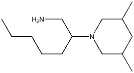 2-(3,5-dimethylpiperidin-1-yl)heptan-1-amine 结构式