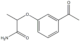 2-(3-acetylphenoxy)propanamide 结构式