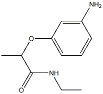 2-(3-aminophenoxy)-N-ethylpropanamide 结构式