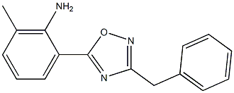 2-(3-benzyl-1,2,4-oxadiazol-5-yl)-6-methylaniline 结构式