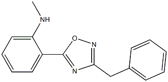 2-(3-benzyl-1,2,4-oxadiazol-5-yl)-N-methylaniline 结构式