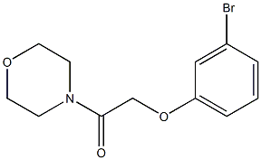 2-(3-bromophenoxy)-1-(morpholin-4-yl)ethan-1-one 结构式