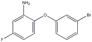 2-(3-bromophenoxy)-5-fluoroaniline 结构式
