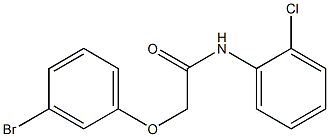 2-(3-bromophenoxy)-N-(2-chlorophenyl)acetamide 结构式