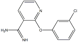 2-(3-chlorophenoxy)pyridine-3-carboximidamide 结构式