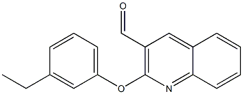 2-(3-ethylphenoxy)quinoline-3-carbaldehyde 结构式