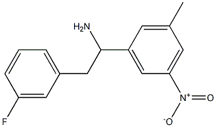 2-(3-fluorophenyl)-1-(3-methyl-5-nitrophenyl)ethan-1-amine 结构式