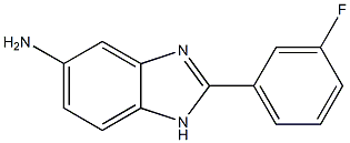 2-(3-fluorophenyl)-1H-benzimidazol-5-amine 结构式