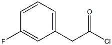 2-(3-fluorophenyl)acetyl chloride 结构式