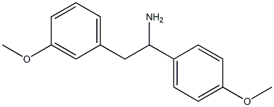 2-(3-methoxyphenyl)-1-(4-methoxyphenyl)ethanamine 结构式