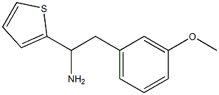 2-(3-methoxyphenyl)-1-(thiophen-2-yl)ethan-1-amine 结构式