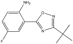 2-(3-tert-butyl-1,2,4-oxadiazol-5-yl)-4-fluoroaniline 结构式