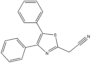 2-(4,5-diphenyl-1,3-thiazol-2-yl)acetonitrile 结构式