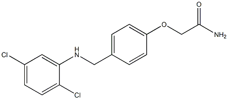 2-(4-{[(2,5-dichlorophenyl)amino]methyl}phenoxy)acetamide 结构式