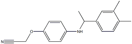 2-(4-{[1-(3,4-dimethylphenyl)ethyl]amino}phenoxy)acetonitrile 结构式