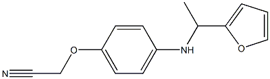 2-(4-{[1-(furan-2-yl)ethyl]amino}phenoxy)acetonitrile 结构式