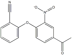 2-(4-acetyl-2-nitrophenoxy)benzonitrile 结构式