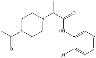 2-(4-acetylpiperazin-1-yl)-N-(2-aminophenyl)propanamide 结构式