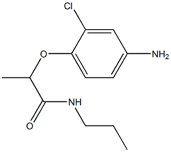 2-(4-amino-2-chlorophenoxy)-N-propylpropanamide 结构式