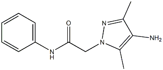 2-(4-amino-3,5-dimethyl-1H-pyrazol-1-yl)-N-phenylacetamide 结构式