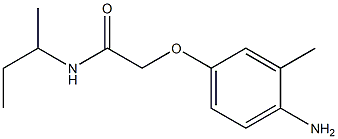 2-(4-amino-3-methylphenoxy)-N-(sec-butyl)acetamide 结构式