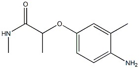 2-(4-amino-3-methylphenoxy)-N-methylpropanamide 结构式