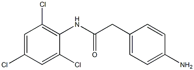 2-(4-aminophenyl)-N-(2,4,6-trichlorophenyl)acetamide 结构式