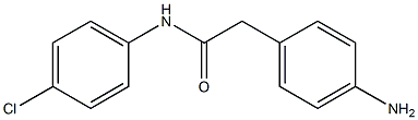 2-(4-aminophenyl)-N-(4-chlorophenyl)acetamide 结构式