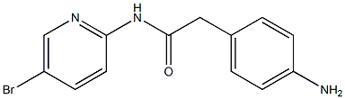 2-(4-aminophenyl)-N-(5-bromopyridin-2-yl)acetamide 结构式