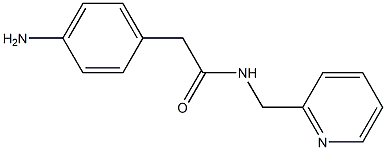 2-(4-aminophenyl)-N-(pyridin-2-ylmethyl)acetamide 结构式