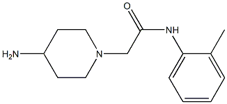 2-(4-aminopiperidin-1-yl)-N-(2-methylphenyl)acetamide 结构式