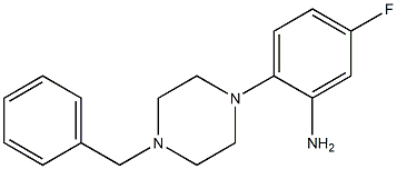 2-(4-benzylpiperazin-1-yl)-5-fluoroaniline 结构式