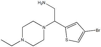 2-(4-bromothiophen-2-yl)-2-(4-ethylpiperazin-1-yl)ethan-1-amine 结构式