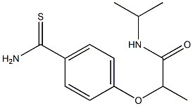 2-(4-carbamothioylphenoxy)-N-(propan-2-yl)propanamide 结构式