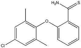 2-(4-chloro-2,6-dimethylphenoxy)benzene-1-carbothioamide 结构式