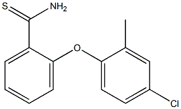 2-(4-chloro-2-methylphenoxy)benzene-1-carbothioamide 结构式